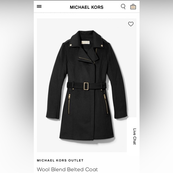 MICHAEL Michael Kors Jackets & Blazers - Michael Kors Wool Blend Belted Coat size XXs